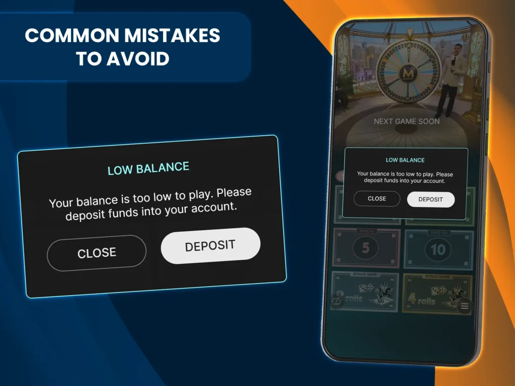 These are some typical errors players often make in live casino Monopoly games.