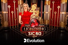 Play Lightning Sic-Bo with live dealers.