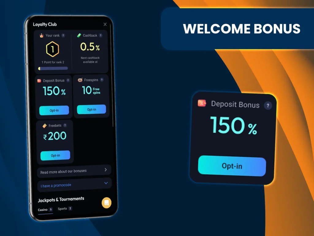 Get a bonus on your first three deposits to your Odds96 account.