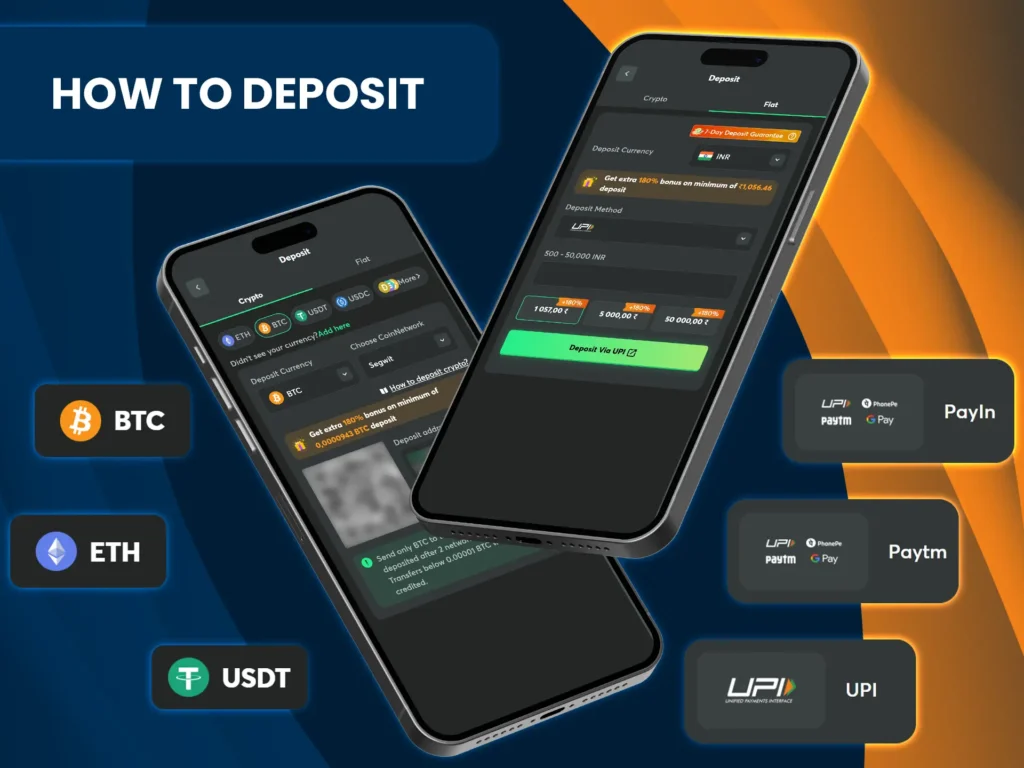Enjoy quick and easy deposits on BC Game, even with crypto payments.