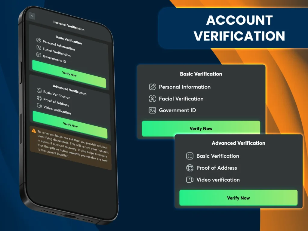 Verify your BC Game account to protect your data and get higher limits.