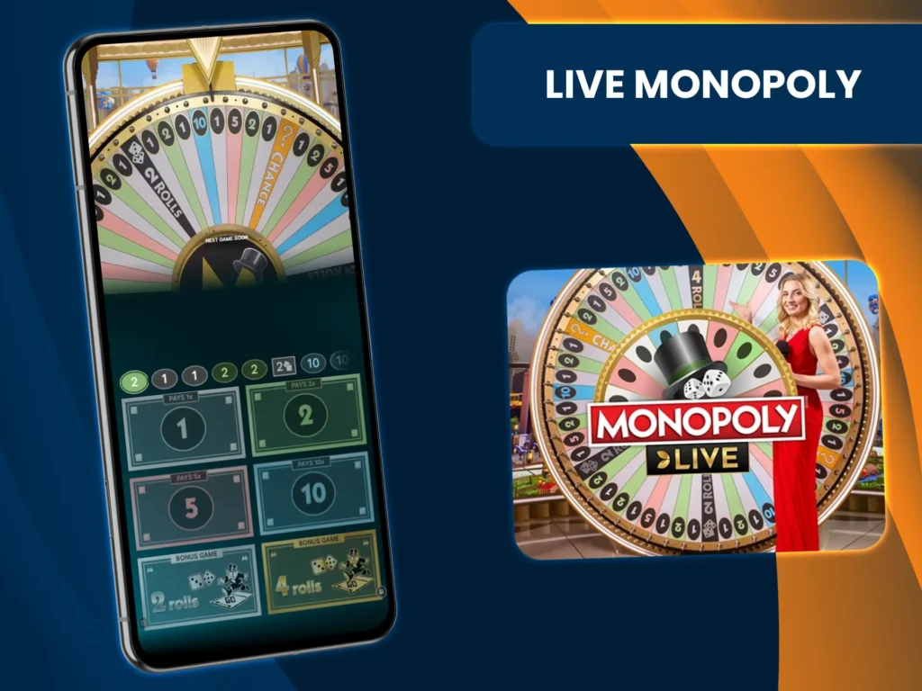 Experience the thrill of Live Monopoly at Megapari.